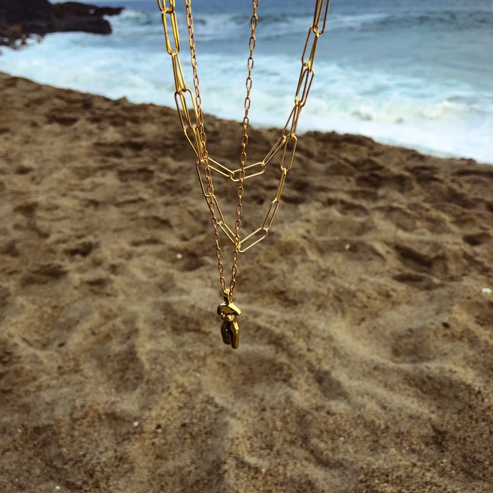 Female Body Necklace 14K Gold Filled Tarnish Free - Picture 11 of 12